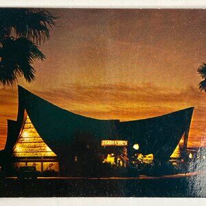 Trader Vics Scottsdale AZ Petley Vintage Postcard Mid-Century Architectural Desi